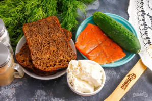 Канапе с красной рыбой