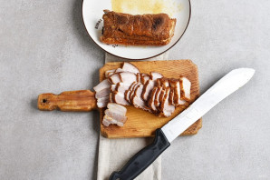 Копченое сало в мультиварке