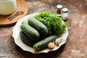 Быстрые огурчики в пакете