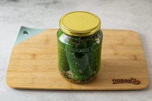 Огурцы с горчицей на зиму