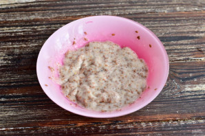 Льняная каша с бананом