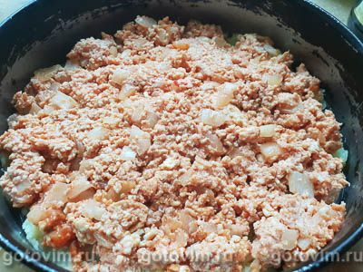 Запеканка из картофельного пюре с куриным фаршем Запеканка из картофельного пюре с куриным фаршем