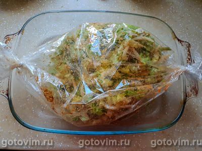 Пекинская капуста в рукаве для запекания