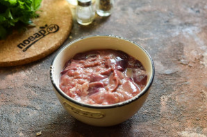 Куриная печень с брокколи