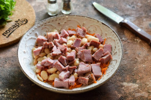 Немецкий салат с фасолью