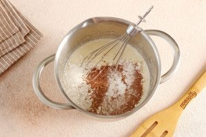 Шоколадный пирог с мандаринами Шоколадный пирог с мандаринами