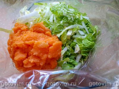 Пекинская капуста в рукаве для запекания