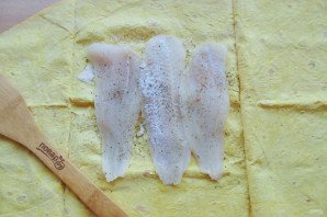 Судак запеченный в лаваше