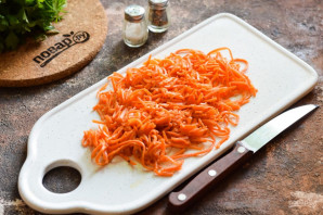 Немецкий салат с фасолью