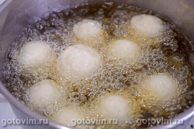 Творожные пончики c рисовой и пшеничной мукой