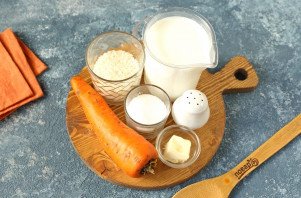 Молочный морковный суп