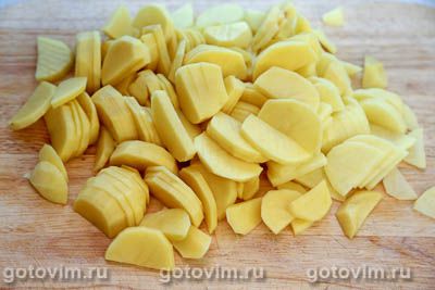 Тажин из колбасок с картошкой