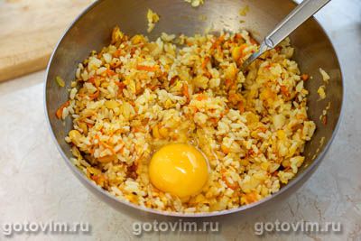 Рисовые котлеты с кукурузой