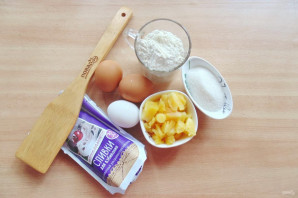 Торт со сливками и ананасами Торт со сливками и ананасами