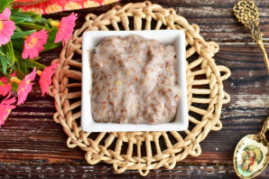 Льняная каша с бананом