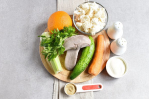 Салат со свиным языком