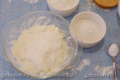 Творожные пончики c рисовой и пшеничной мукой