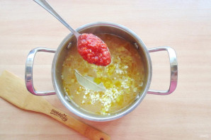 Греческий суп с чечевицей