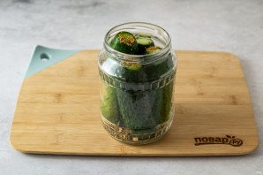 Огурцы с горчицей на зиму