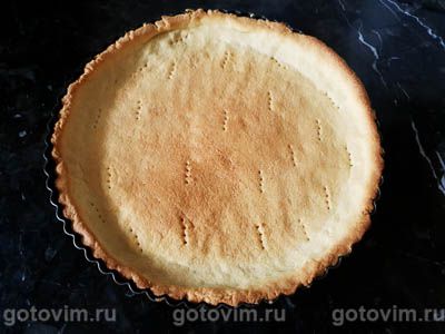 Французский песочный пирог с заварным лимонным кремом (tarte au citron)