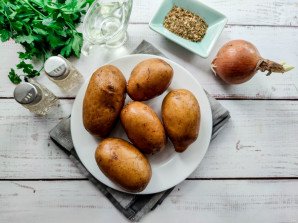 Жареная картошка кольцами в сковороде