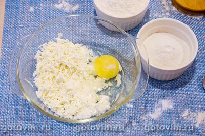 Творожные пончики c рисовой и пшеничной мукой