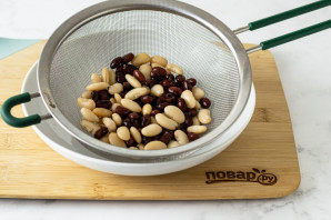 Теплый салат с фасолью Теплый салат с фасолью