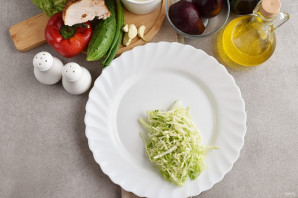 Салат с картошкой фри Салат с картошкой фри