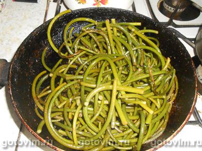 Жареные чесночные стрелки