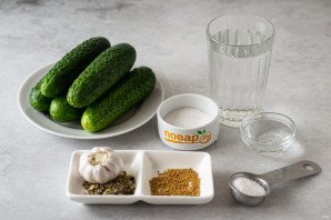 Огурцы с горчицей на зиму