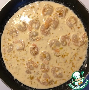 Гречневая лапша с креветками Гречневая лапша с креветками