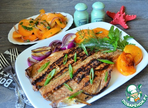 Медовая скумбрия-гриль