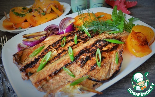 Медовая скумбрия-гриль