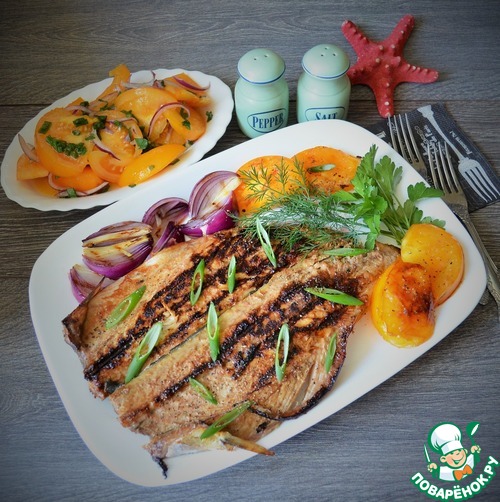 Медовая скумбрия-гриль