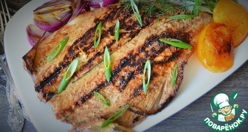 Медовая скумбрия-гриль