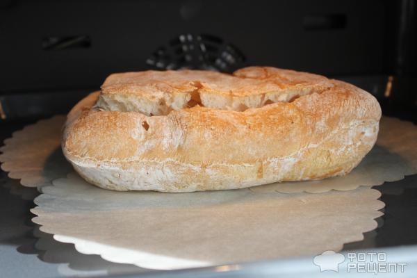 Рецепт: Чиабатта с начинкой - с беконом и сыром