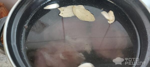 Рецепт: Фасолевый суп на курином бульоне - с консервированной фасолью в томате Рецепт: Фасолевый суп на курином бульоне - с консервированной фасолью в томате