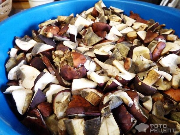 Рецепт: Лесные грибы отварные в заморозку - на все случаи жизни