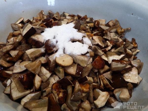 Рецепт: Лесные грибы отварные в заморозку - на все случаи жизни