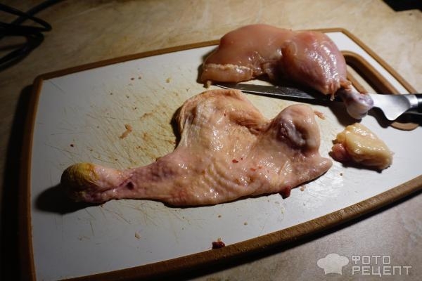 Рецепт: Окорочка во французском стиле с булгуром - с вялеными помидорами, моцареллой и базиликом Рецепт: Окорочка во французском стиле с булгуром - с вялеными помидорами, моцареллой и базиликом