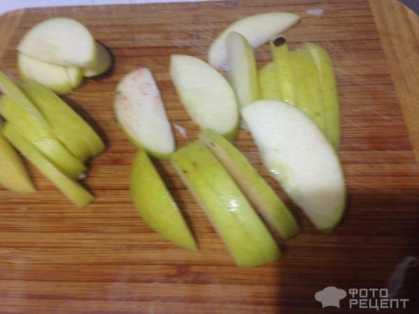 Рецепт: Печень куриная с яблоками - В моем исполнении.