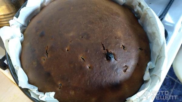 Рецепт: Пирог "Чайный" - с изюмом