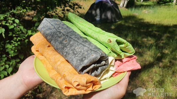 Рецепт: Рулеты из лаваша с начинкой - шаурма на мангале или "если надоел шашлык"