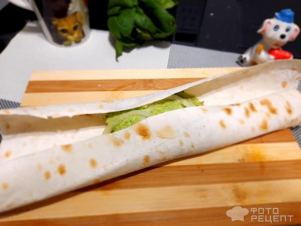 Рецепт: Рыба запеченная в лаваше - Шпинат, филе хека , лаваш!