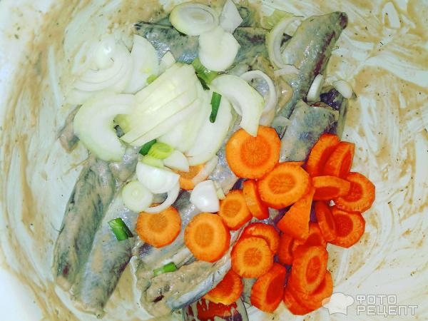 Рецепт: Рыба запеченная в рукаве - Путассу с рукколой в рукаве запеченная