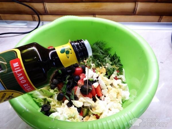 Рецепт: Салат "Греческий" - И почему именно "греческий"?