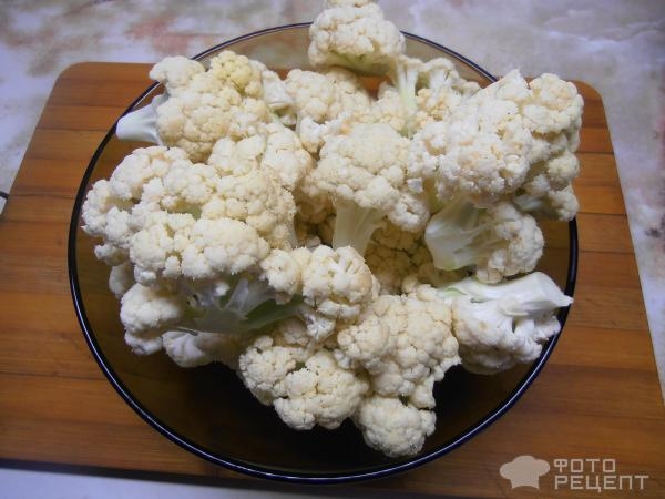 Рецепт: Салат из вареной свеклы - с цветной капустой