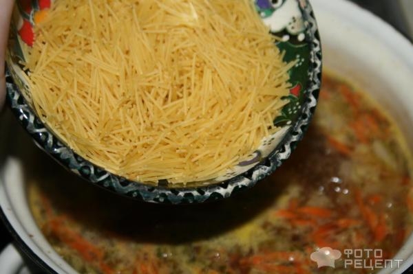 Рецепт: Супчик из сарделек - вермишелевый