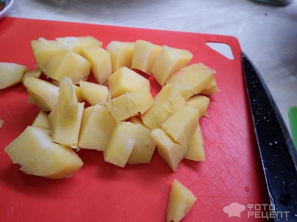 Рецепт: Жареная свиная грудинка с картошкой и луком - вкусно и по-домашнему