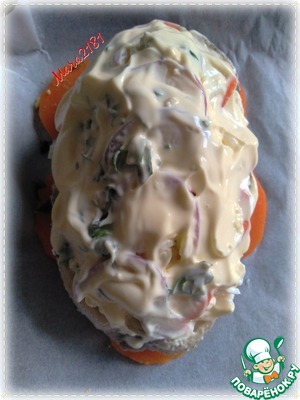 Запечённый стейк трески с морковью